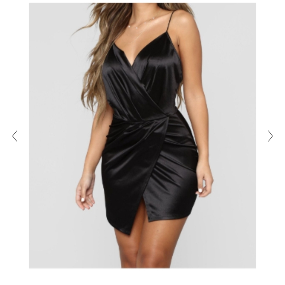 COPY - Black satin dress Brand new